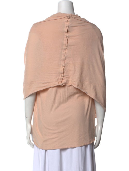 Alice + Olivia Cowl Neck Three-Quarter Sleeve Blouse