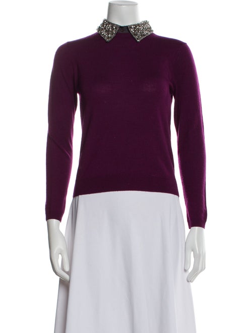 Alice + Olivia Wool Mock Neck Sweater