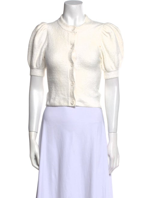 Alice + Olivia Crew Neck Short Sleeve Crop Top