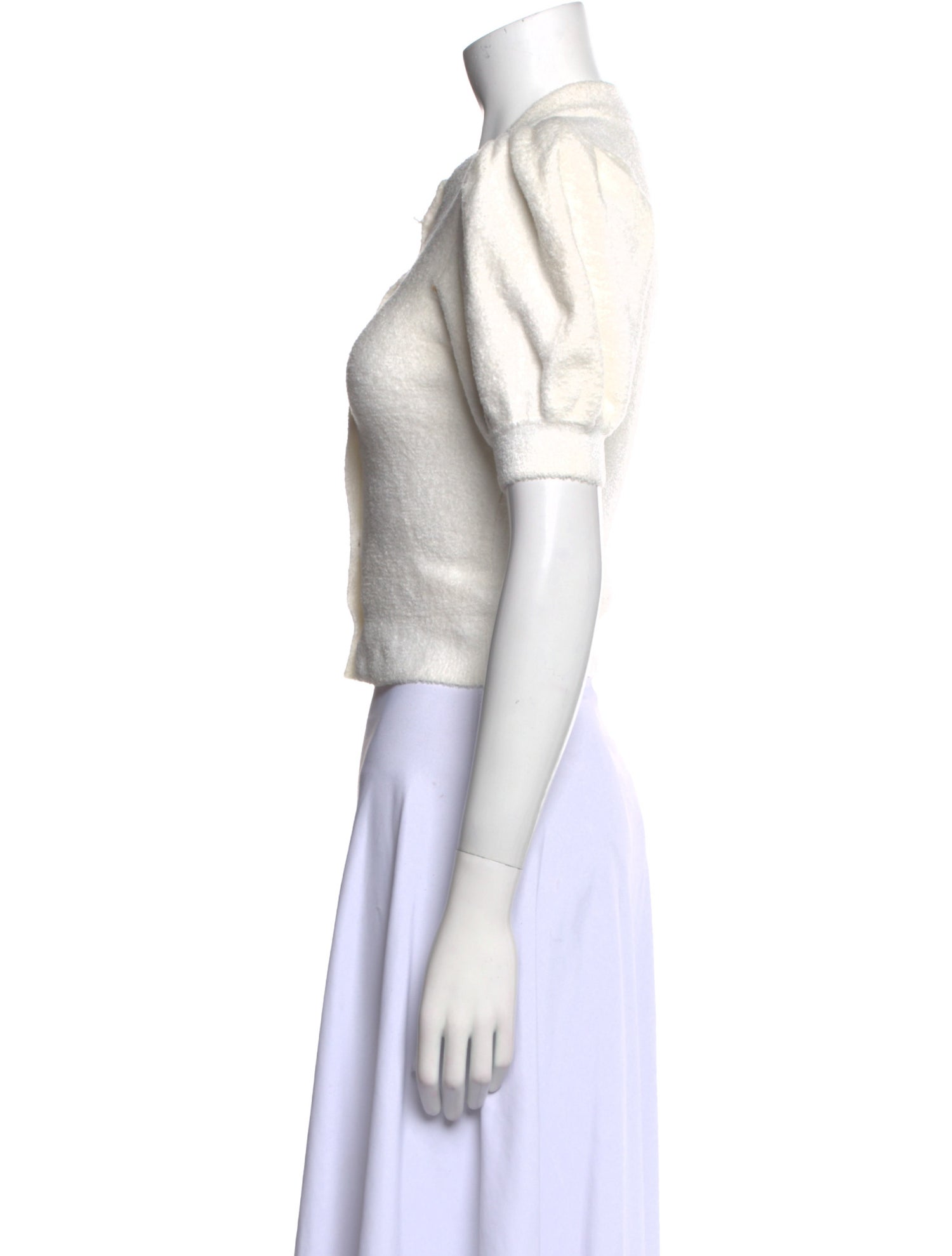 Alice + Olivia Crew Neck Short Sleeve Crop Top