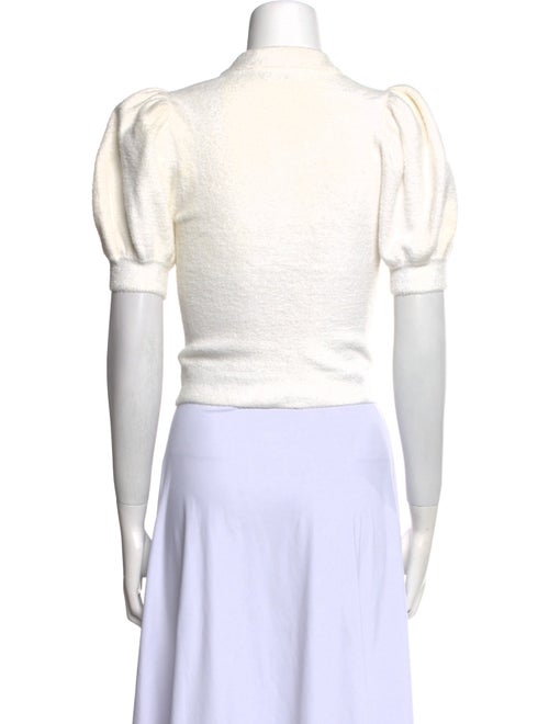 Alice + Olivia Crew Neck Short Sleeve Crop Top