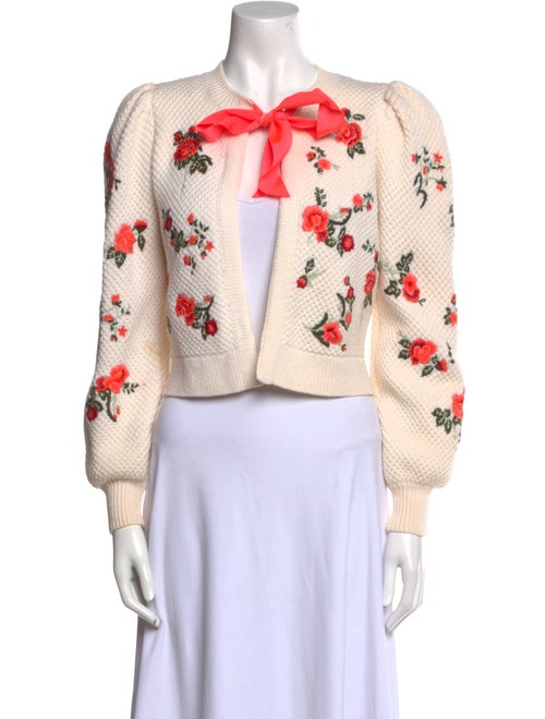 Alice + Olivia Wool Printed Sweater