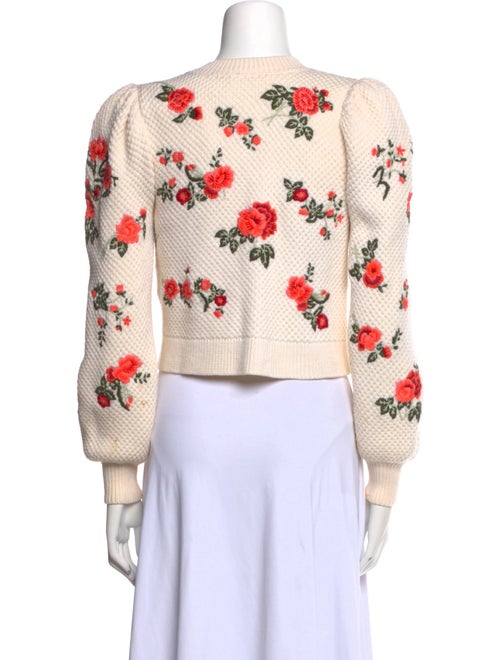 Alice + Olivia Wool Printed Sweater