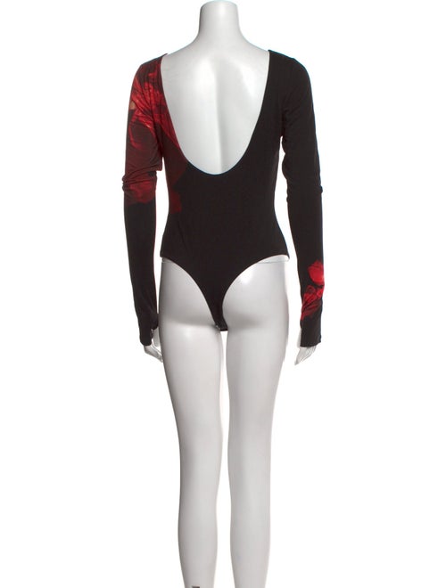 Alice + Olivia Bateau Neckline Long Sleeve Bodysuit