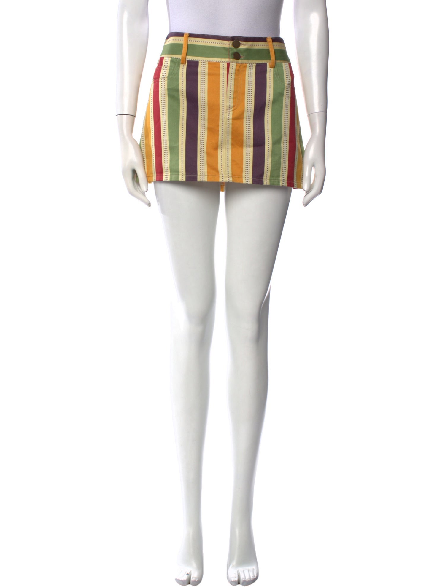 Alice + Olivia Striped Mini Skirt