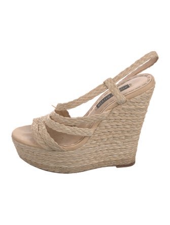 Alice + Olivia Straw Espadrilles
