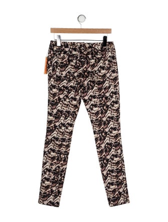 Alice + Olivia Printed Skinny Leg Pants
