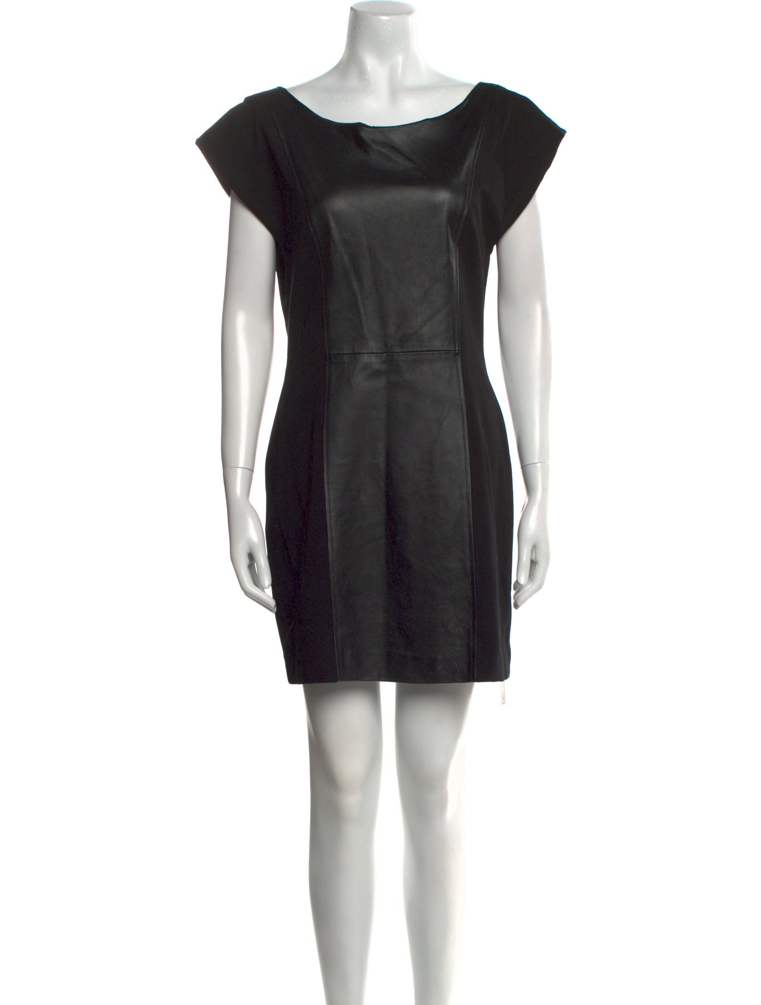 Alice + Olivia Leather Mini Dress