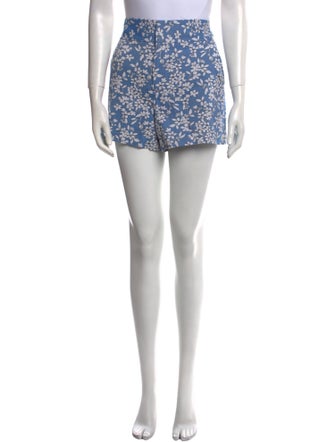 Alice + Olivia Floral Print Mini Shorts