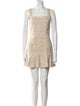 Alice + Olivia Lace Pattern Mini Dress