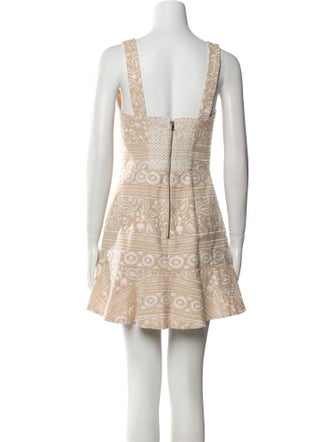 Alice + Olivia Lace Pattern Mini Dress