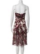 Alice + Olivia Floral Print Midi Length Dress