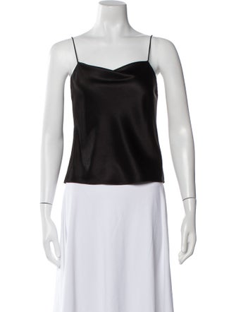 Alice + Olivia Square Neckline Sleeveless Crop Top