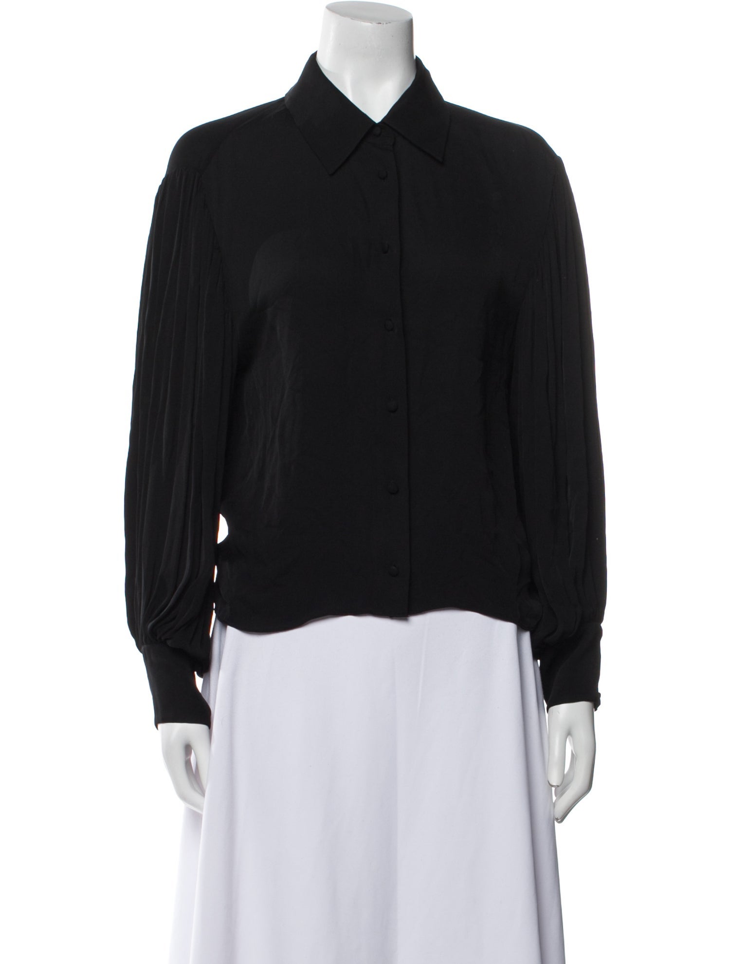 Alice + Olivia Long Sleeve Button-Up Top