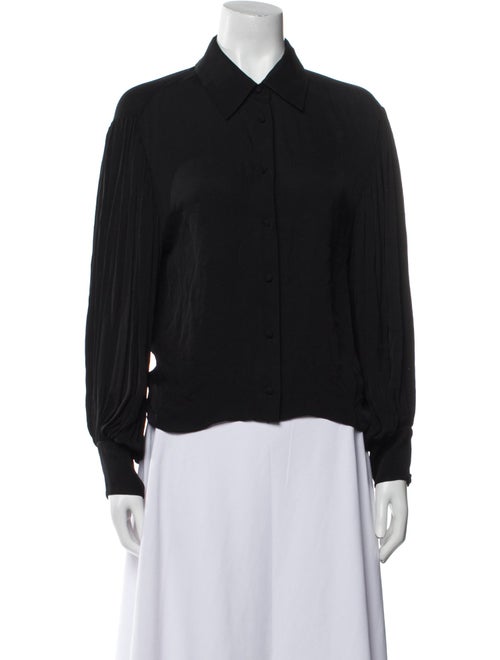 Alice + Olivia Long Sleeve Button-Up Top