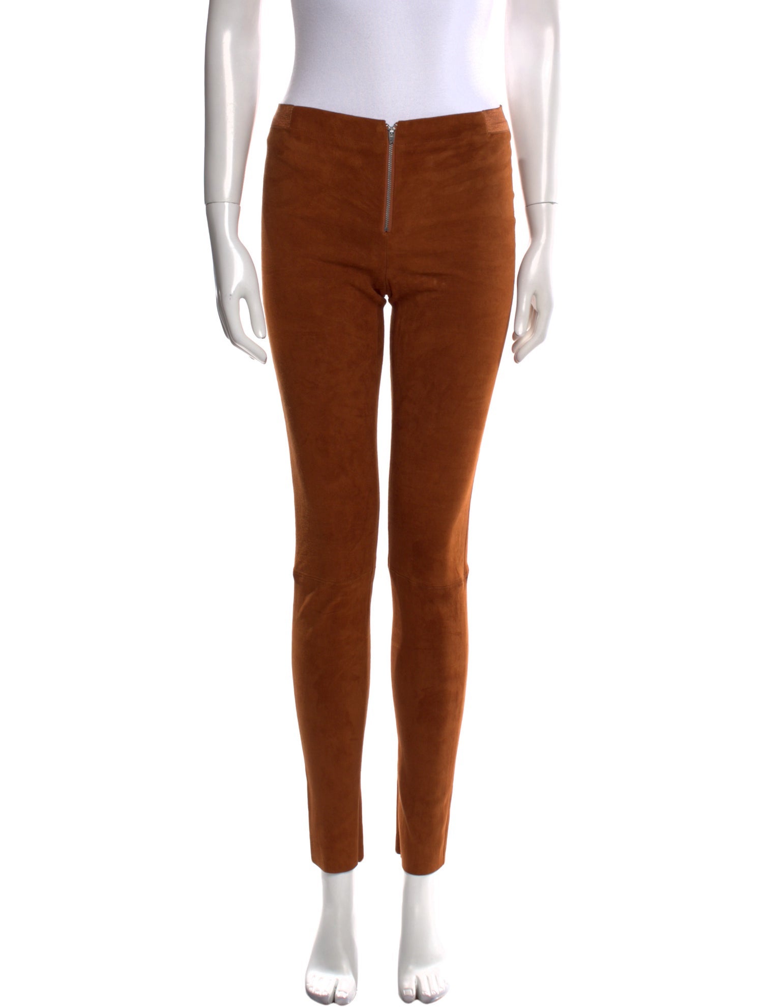 Alice + Olivia Lambskin Skinny Leg Pants