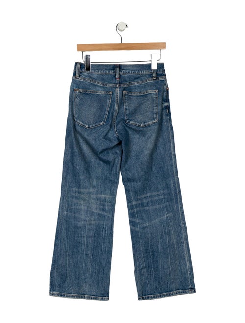 Alice + Olivia Mid-Rise Wide Leg Jeans