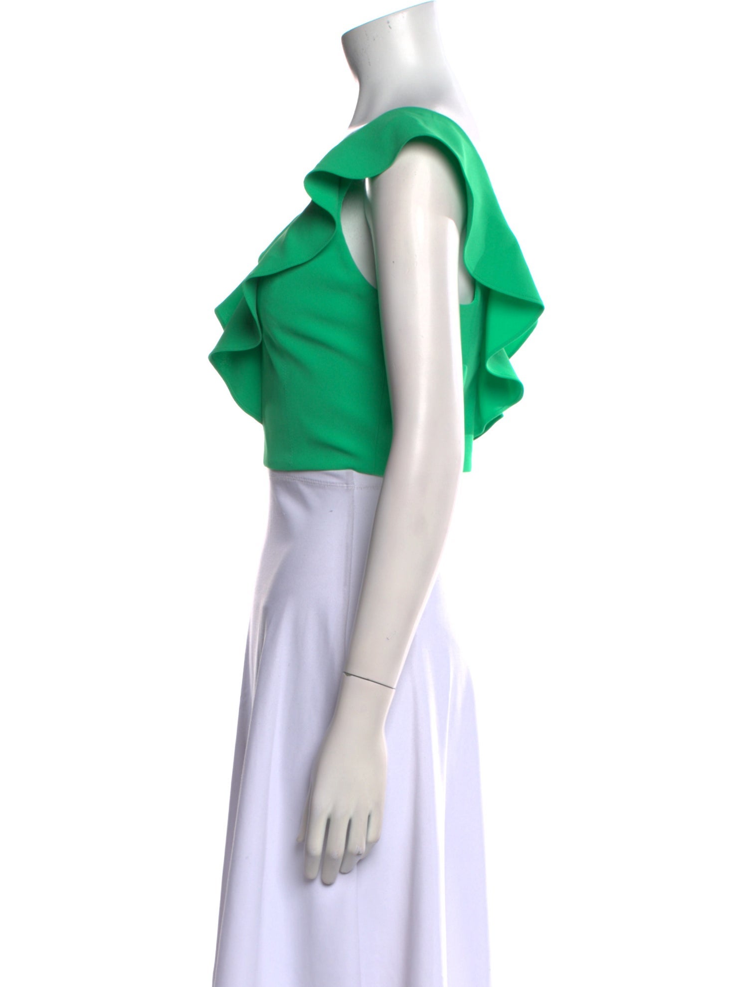 Alice + Olivia V-Neck Sleeveless Crop Top