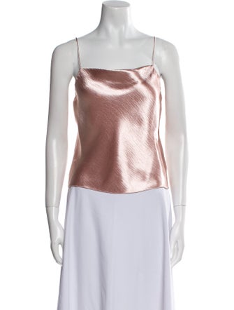 Alice + Olivia Square Neckline Sleeveless Crop Top