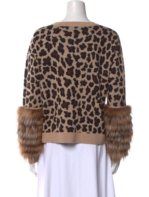 Alice + Olivia Fox Animal Print Sweater