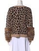 Alice + Olivia Fox Animal Print Sweater