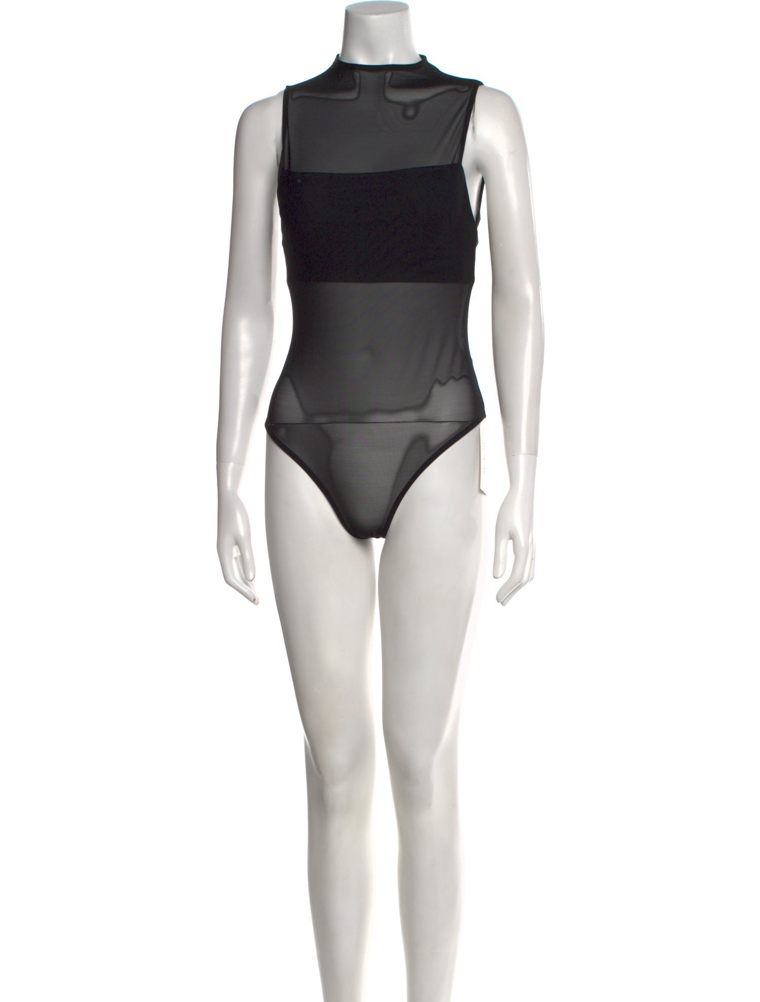 Alice + Olivia Nylon Mock Neck Romper