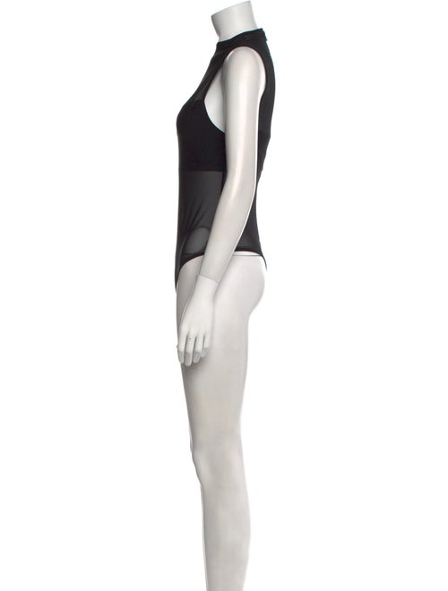 Alice + Olivia Nylon Mock Neck Romper