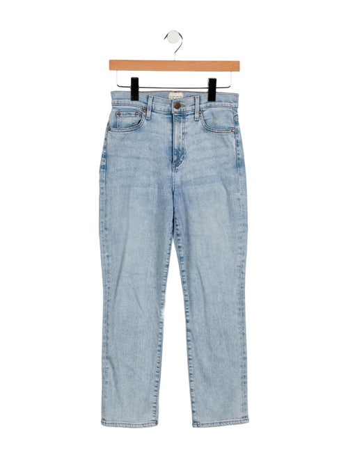 Alice + Olivia Mid-Rise Straight Leg Jeans