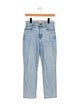 Alice + Olivia Mid-Rise Straight Leg Jeans