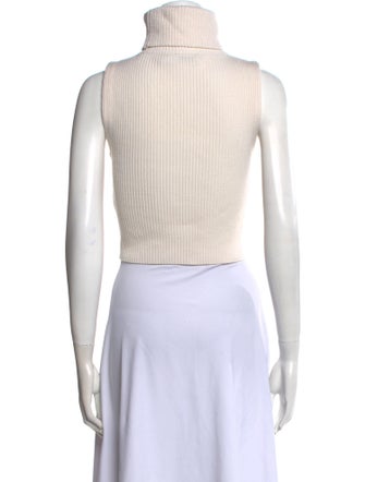 Alice + Olivia Wool Turtleneck Crop Top