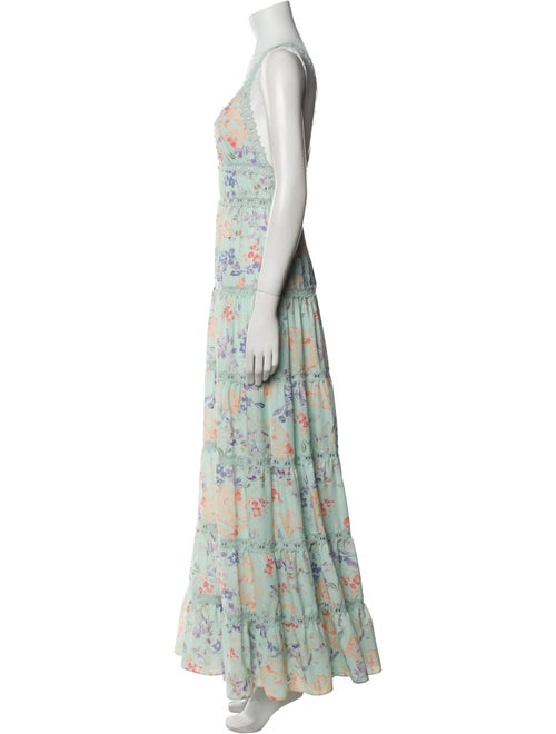 Alice + Olivia Floral Print Long Dress