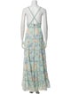 Alice + Olivia Floral Print Long Dress