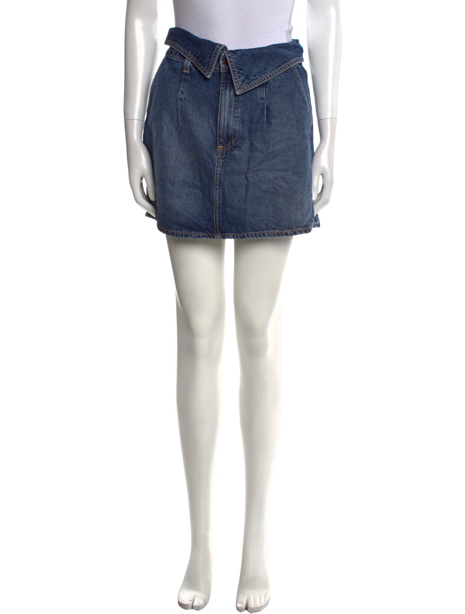 Alice + Olivia Raw-Edge Trim Mini Skirt