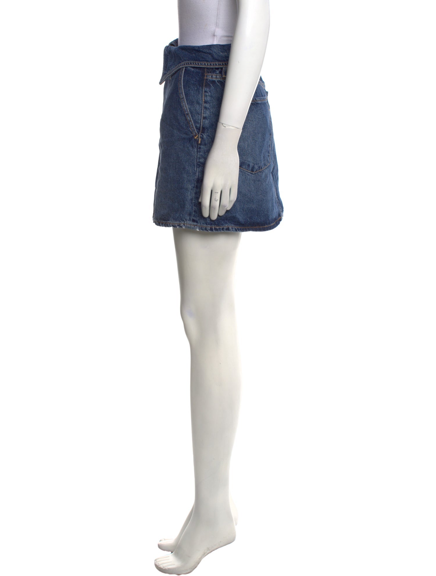 Alice + Olivia Raw-Edge Trim Mini Skirt