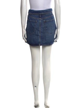 Alice + Olivia Raw-Edge Trim Mini Skirt