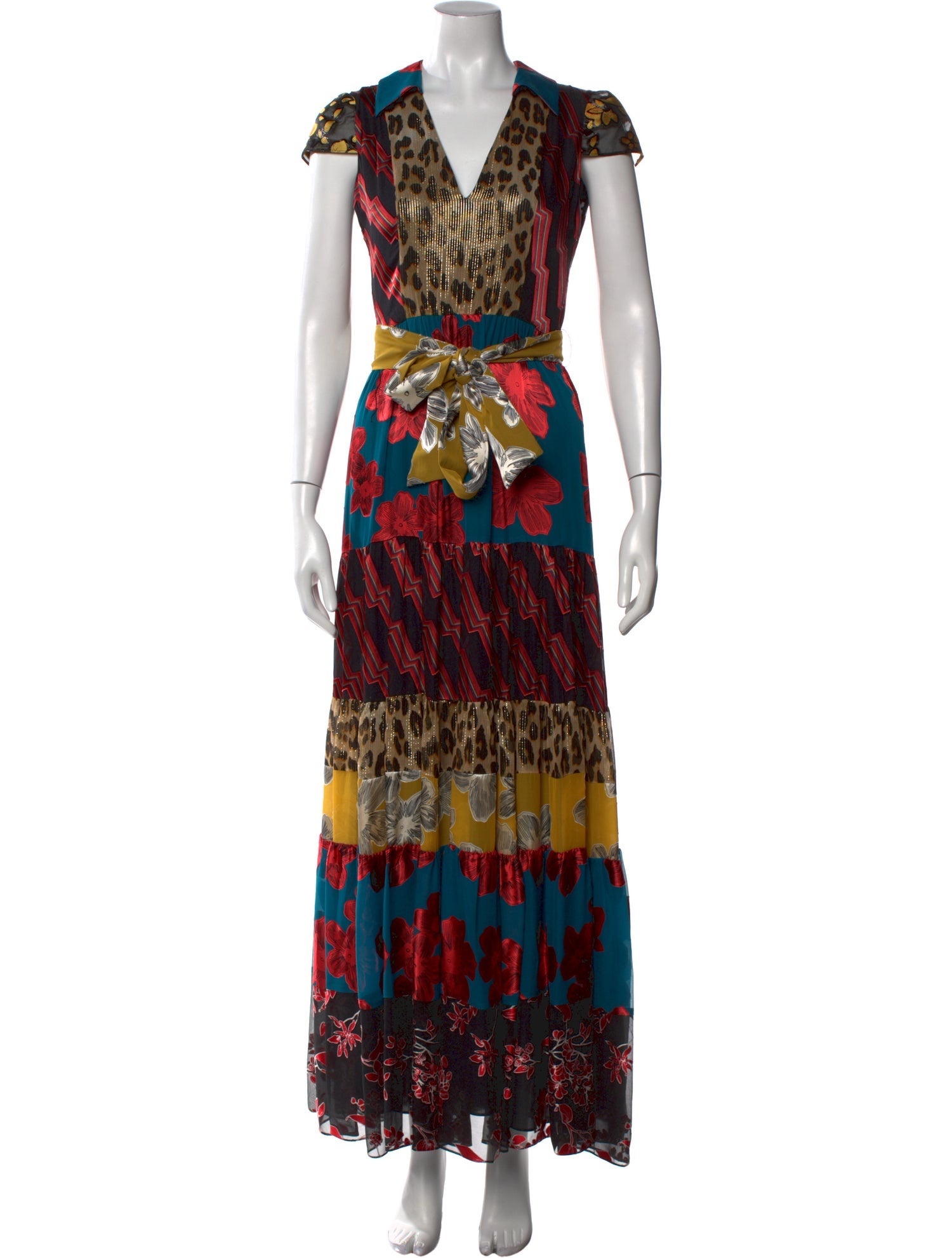 Alice + Olivia Printed Long Dress