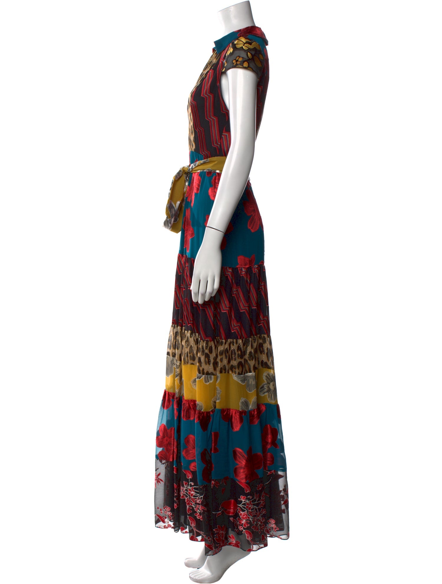 Alice + Olivia Printed Long Dress