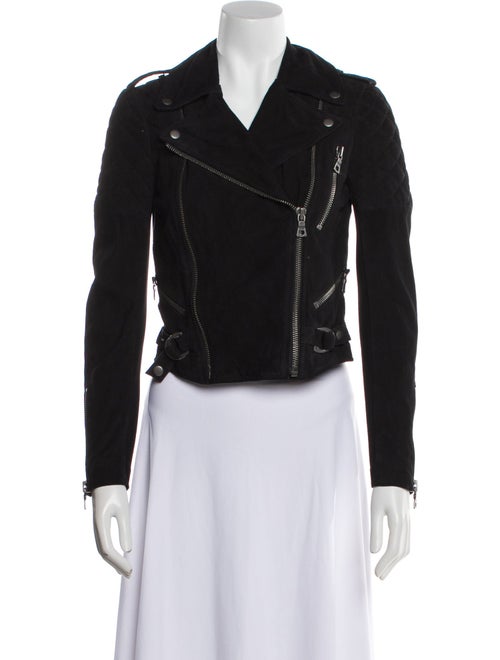 Alice + Olivia Goat Leather Biker Jacket