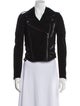 Alice + Olivia Goat Leather Biker Jacket