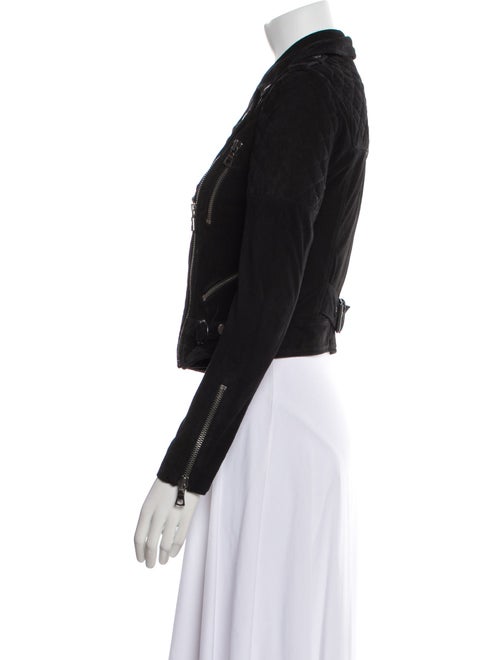 Alice + Olivia Goat Leather Biker Jacket