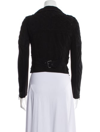 Alice + Olivia Goat Leather Biker Jacket