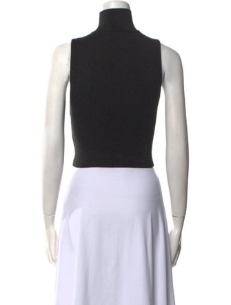 Alice + Olivia Turtleneck Sleeveless Crop Top