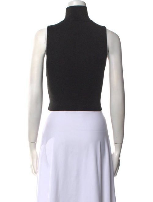 Alice + Olivia Turtleneck Sleeveless Crop Top