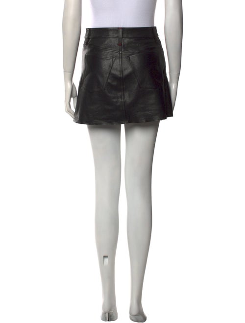 Alice + Olivia Lamb Leather Mini Skirt