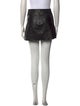Alice + Olivia Lamb Leather Mini Skirt
