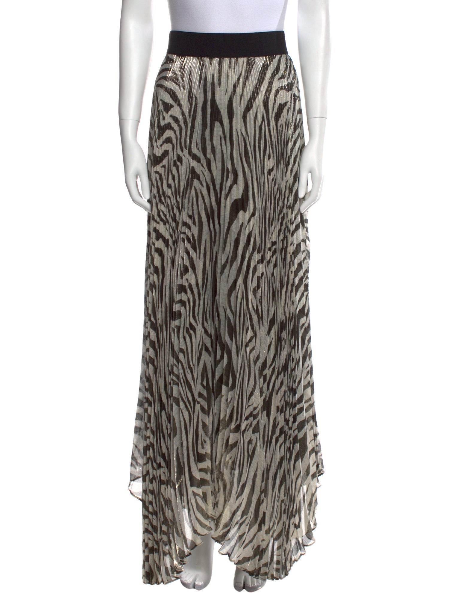 Alice + Olivia Silk Long Skirt