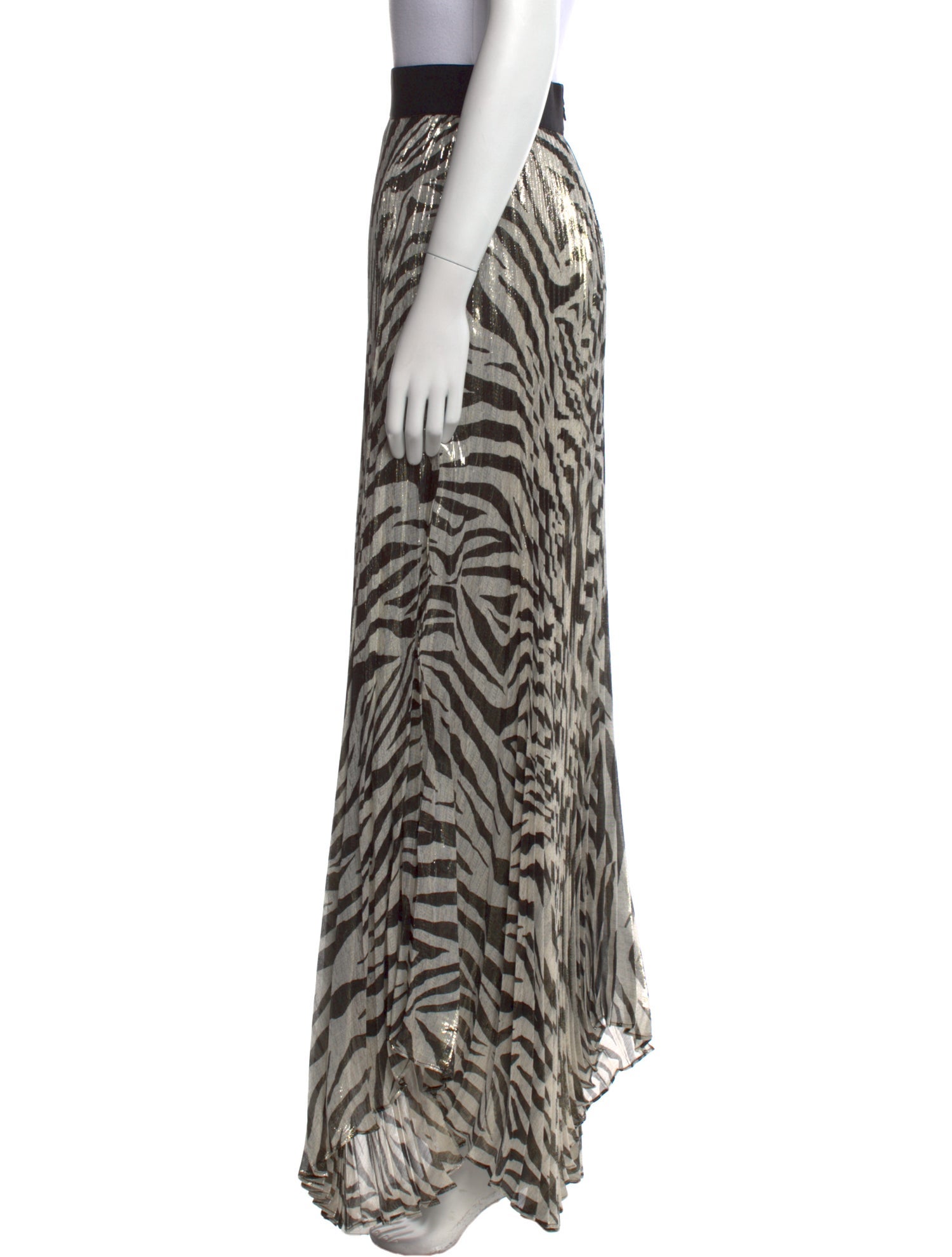 Alice + Olivia Silk Long Skirt