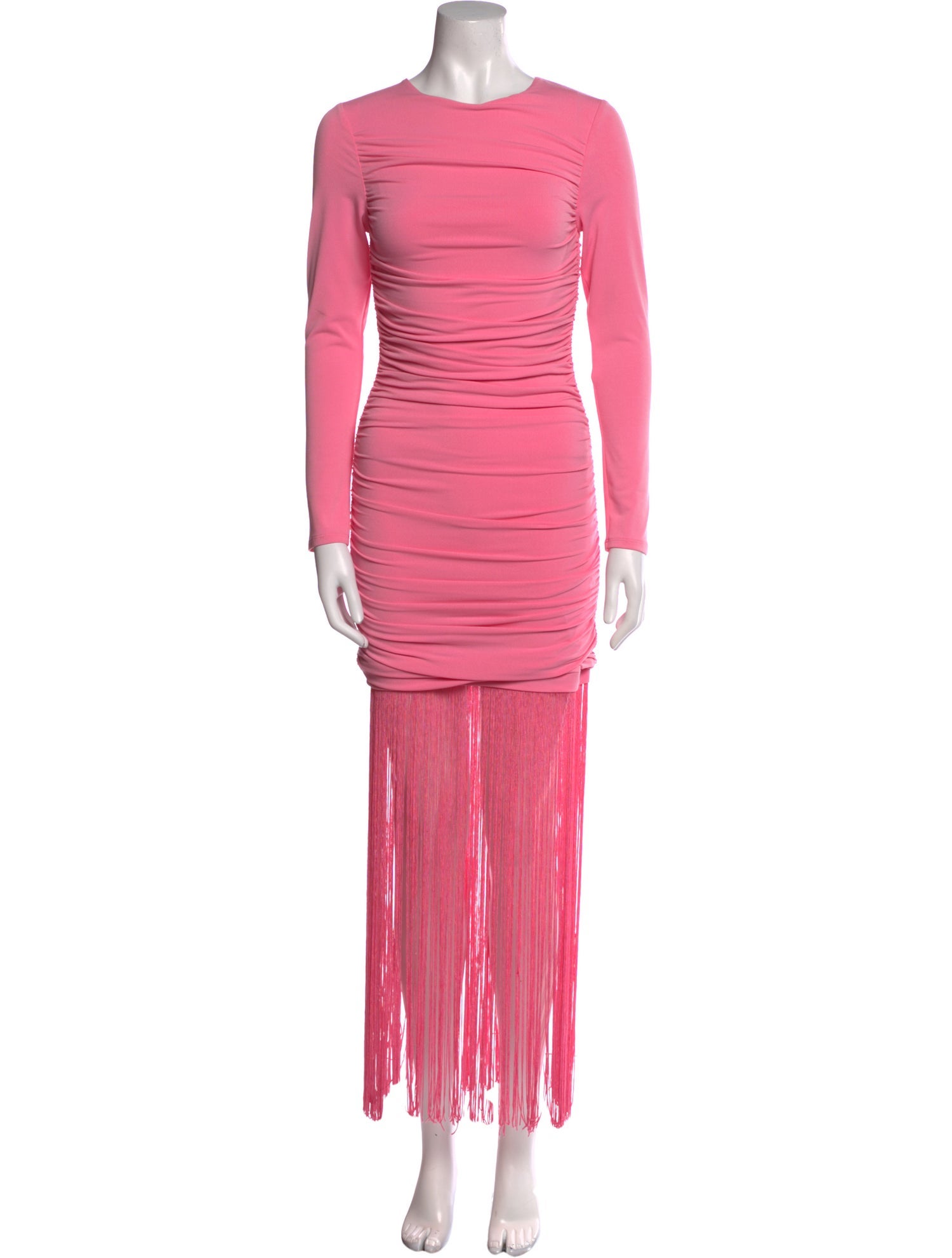 Alice + Olivia Crew Neck Midi Length Dress