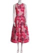 Alice + Olivia Floral Print Long Dress
