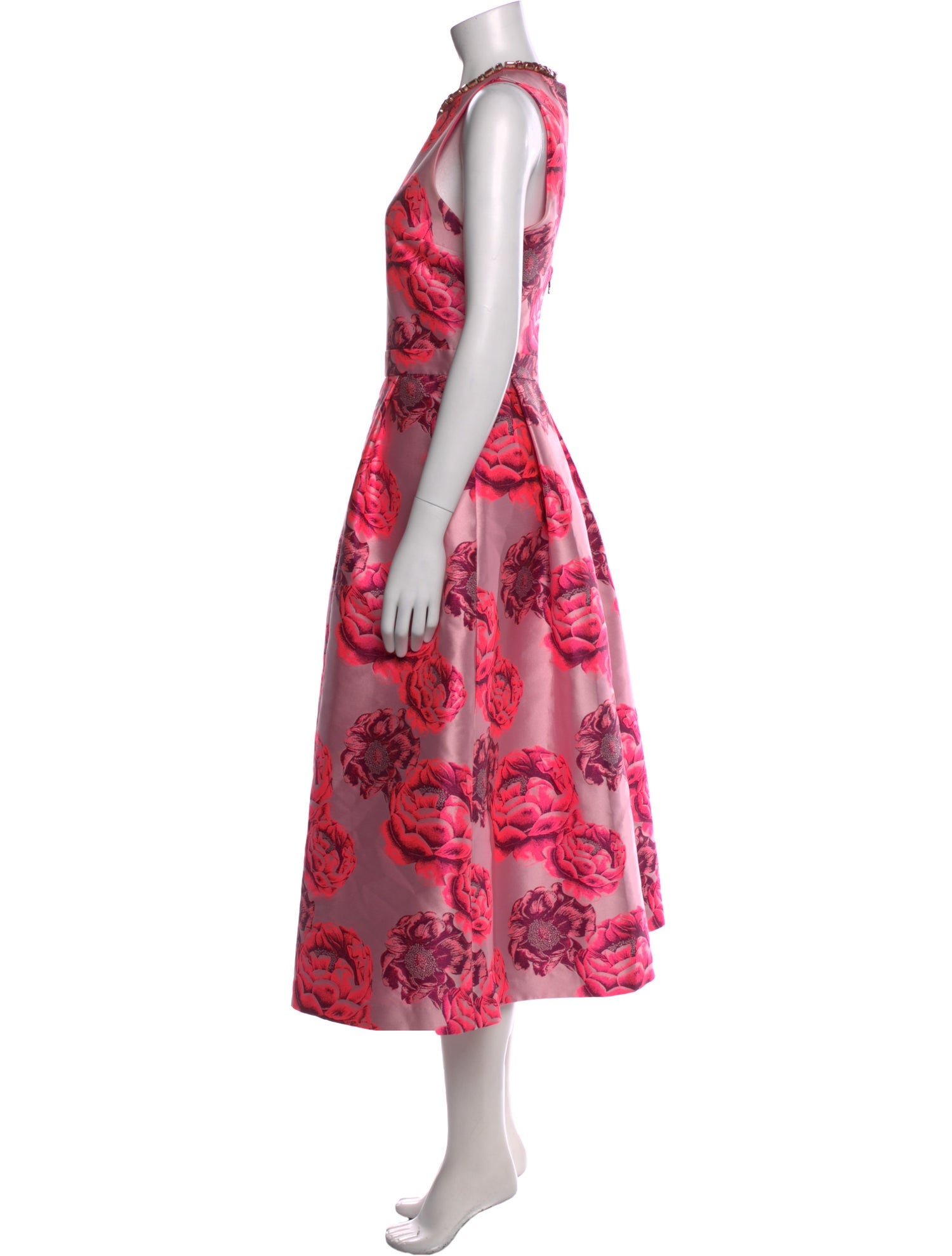 Alice + Olivia Floral Print Long Dress